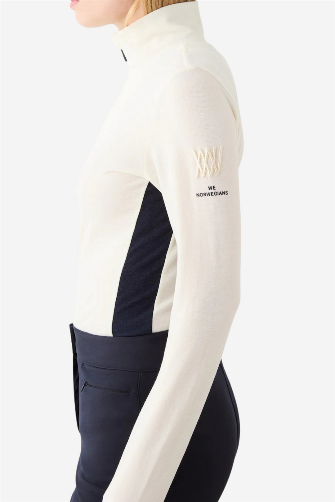 Voss 1/4-zip Off White