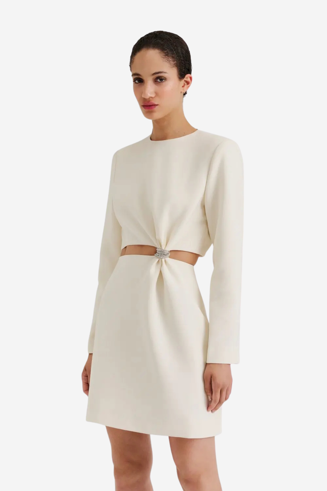 Sutton Cut Out Mini Dress Vanilla