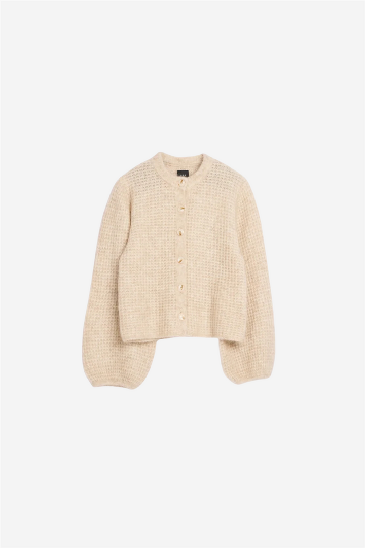 Sofia Mohair Cardigan Wheat