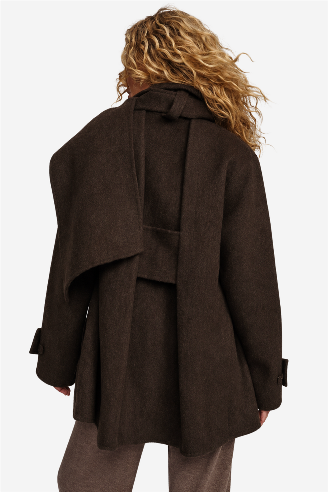 Clara Coat Dark Brown