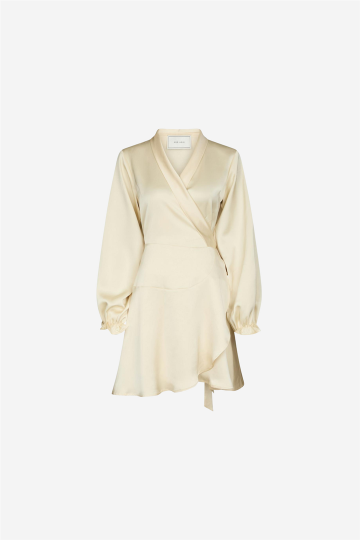 Colbie Heavy Sateen Dress Light Yellow