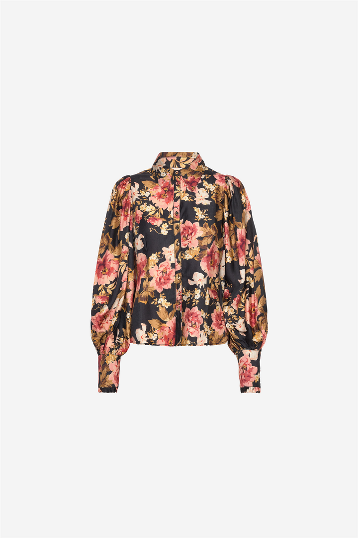 Striped Shirt Evening Roses