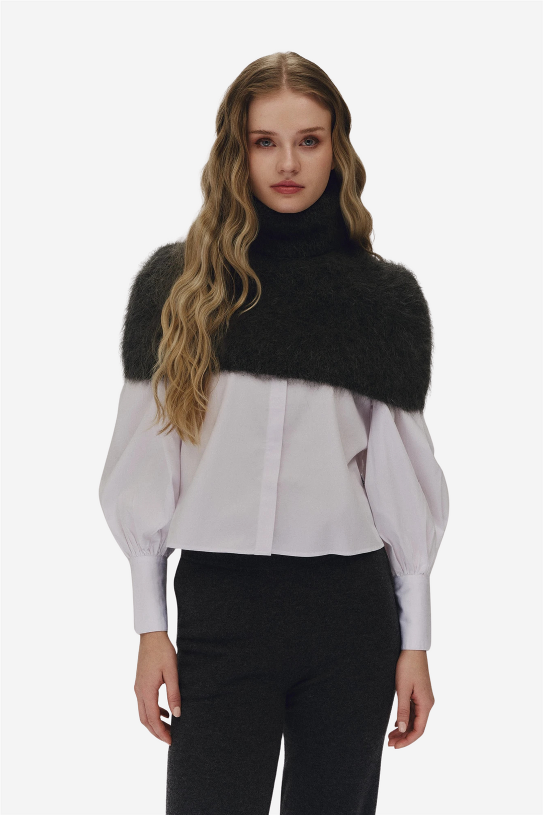 Sylvia Chunky Neck Charcoal