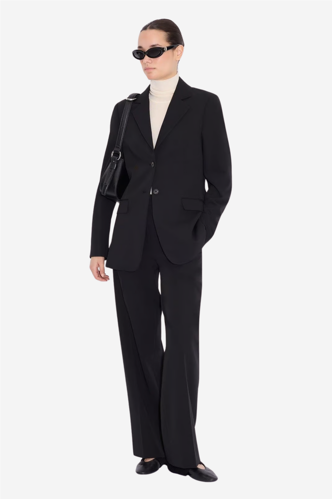 W Regular Suit Trouser Black