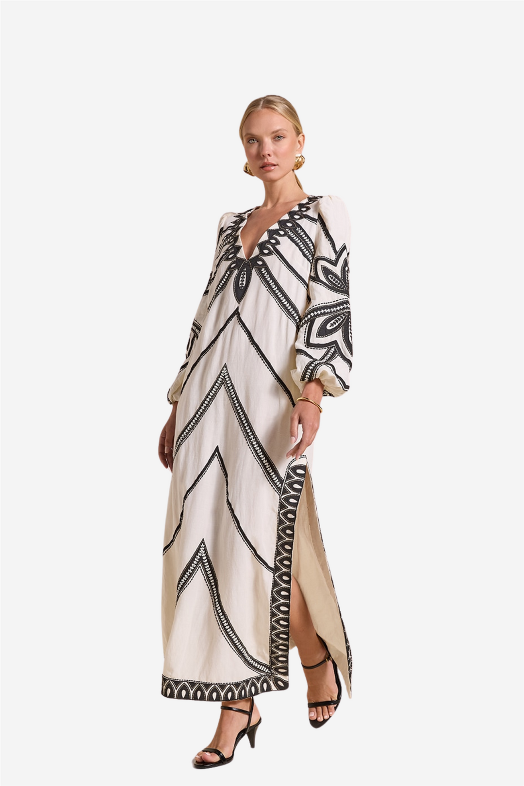 Hillary Kaftan Antique White