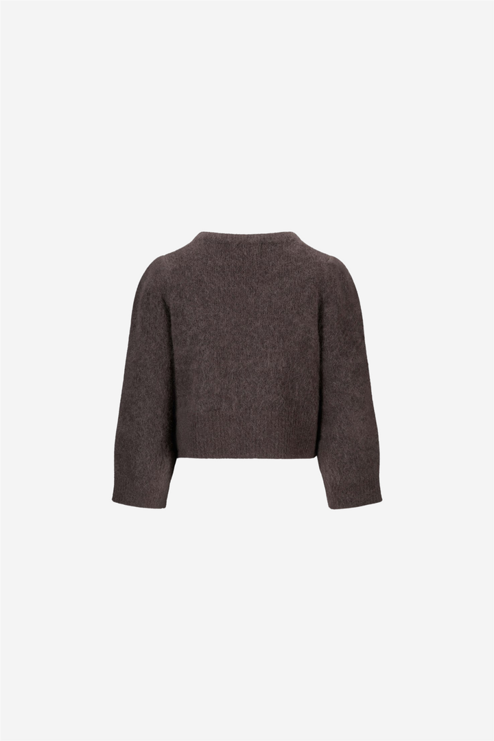 Ivy Chunky Cardigan Dark Brown