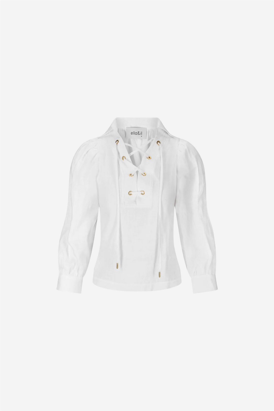 Vivienne Linen Blouse White