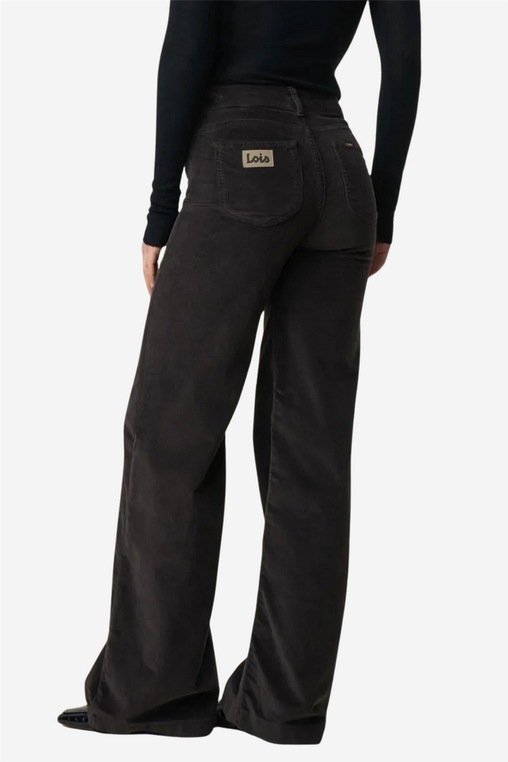 Palazzo Mistral Shiny Cord Chocolate brown