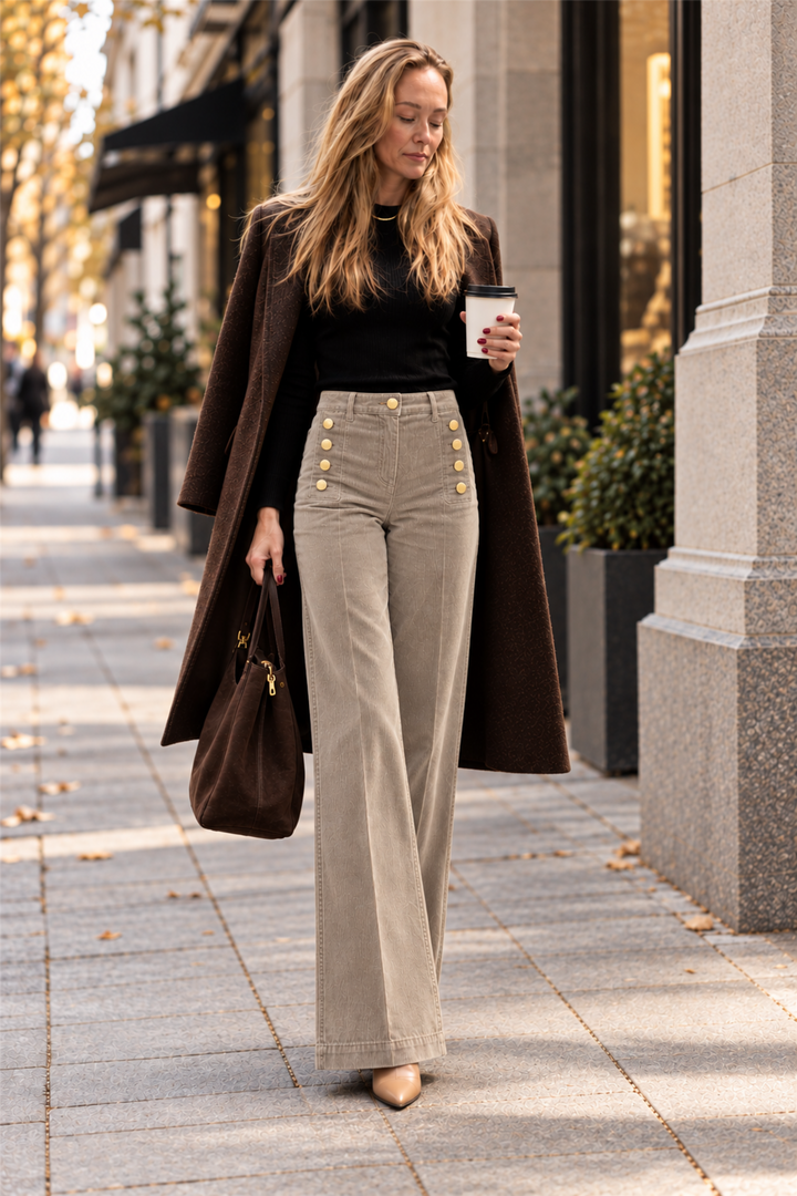 Giudith Corduroy Taupe
