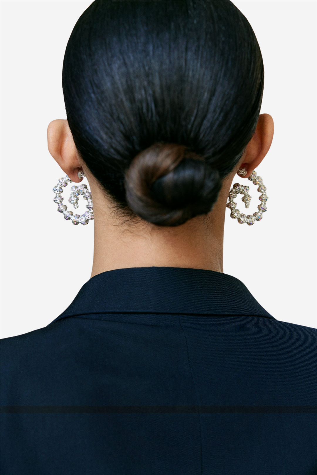 SPIRAL HOOPS SILVER