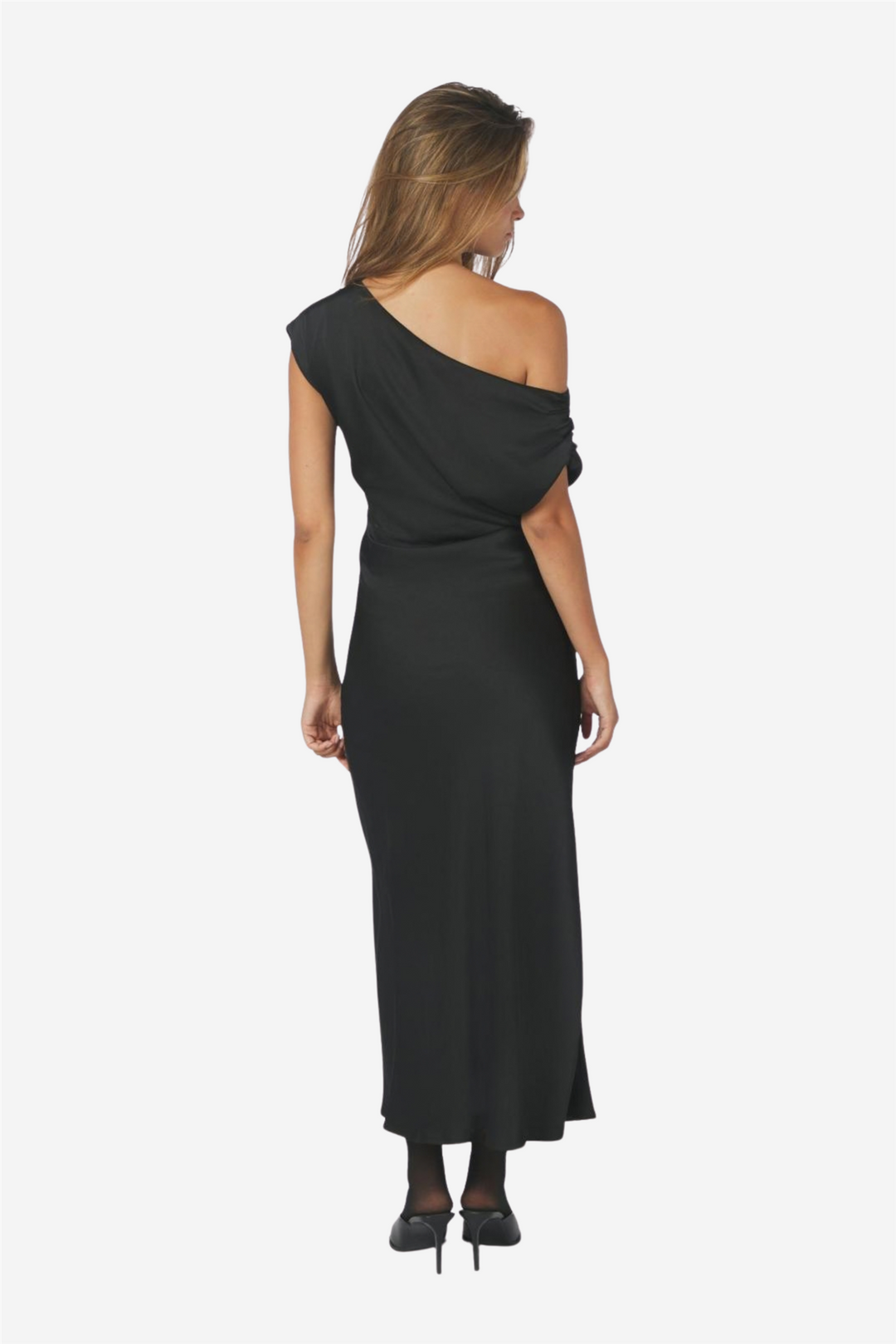 Lilith Heavy Sateen Dress Black