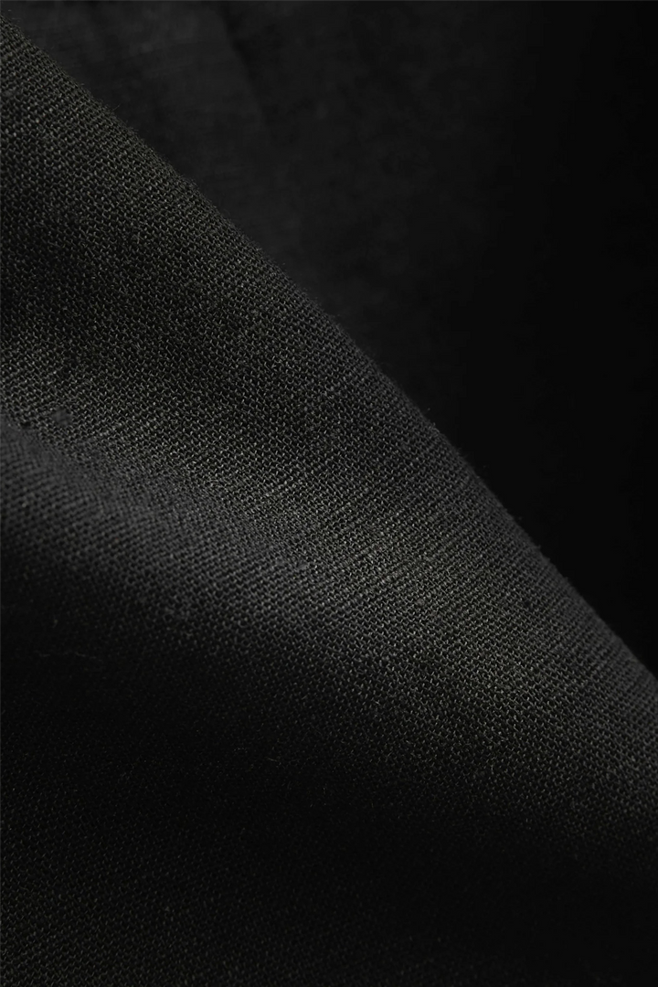 Zephyr Linen Shorts Black