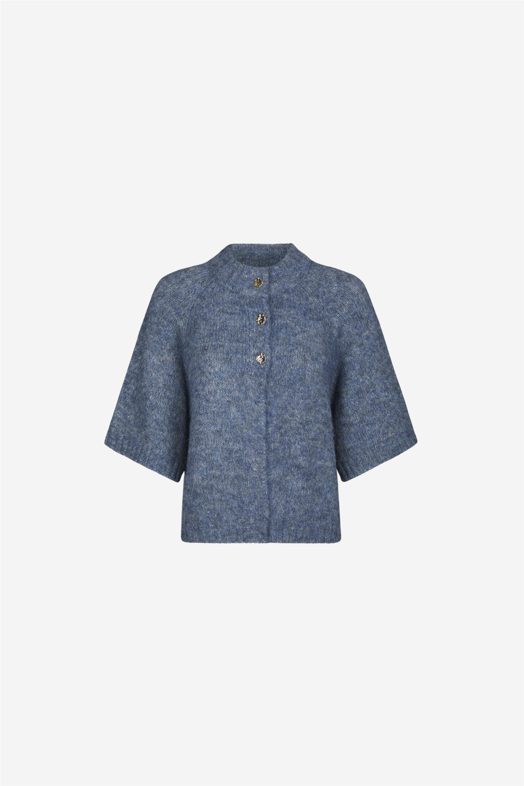 Benuta Fluffy Knit Cardigan Smoke Blue