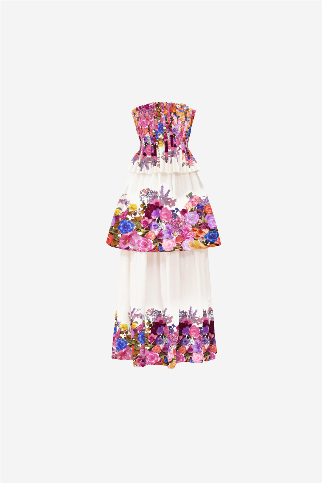 Alice Tiered Gown Ombre Floral