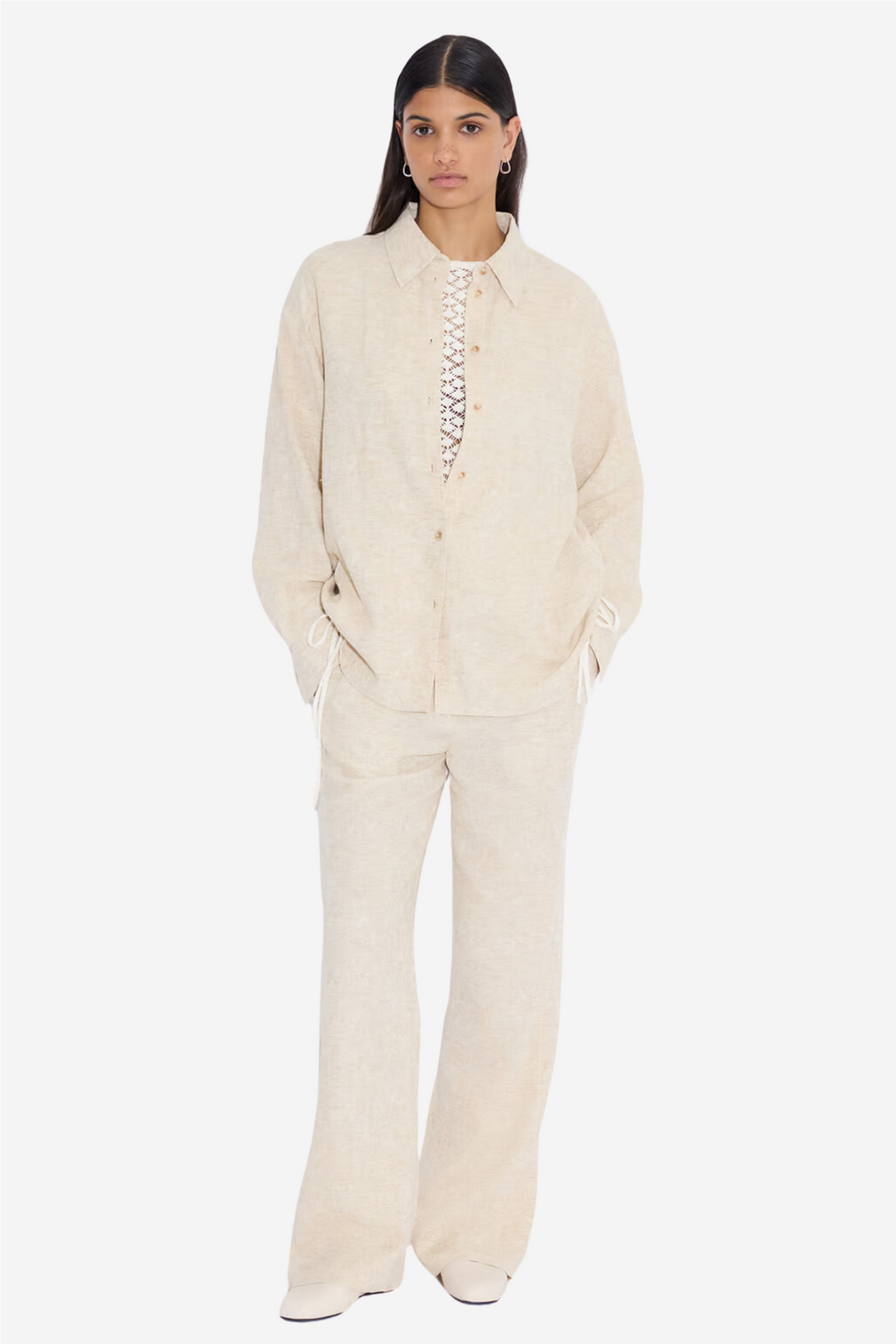 Dais linen mix trouser sand