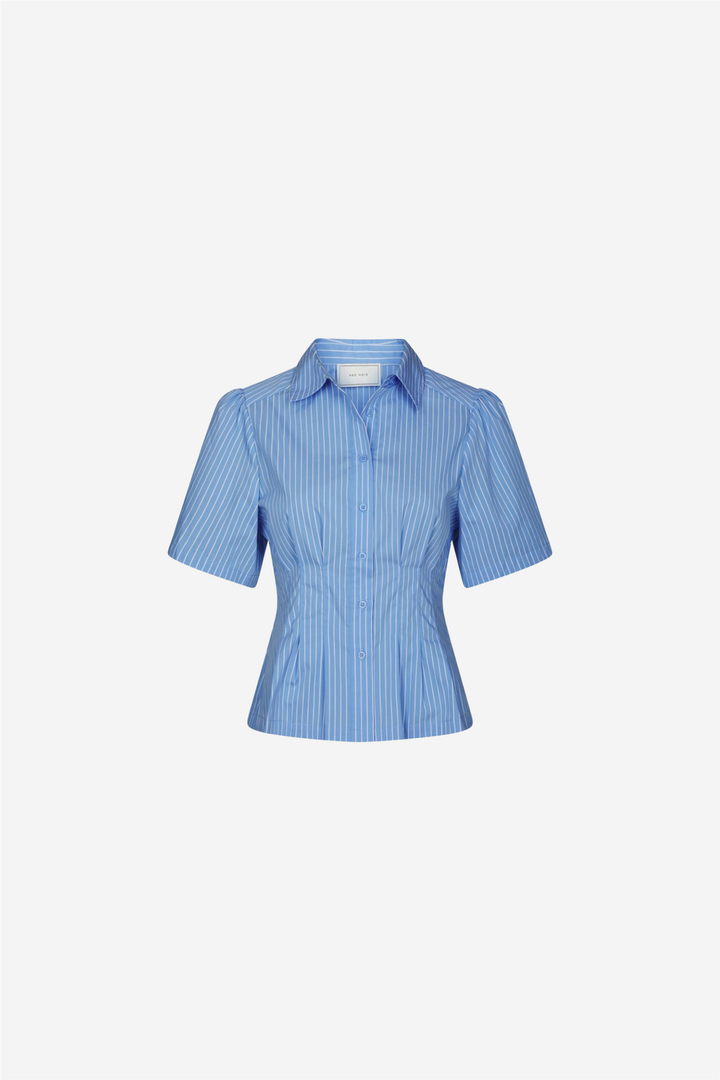 Balara Stripe Poplin Shirt Light Blue