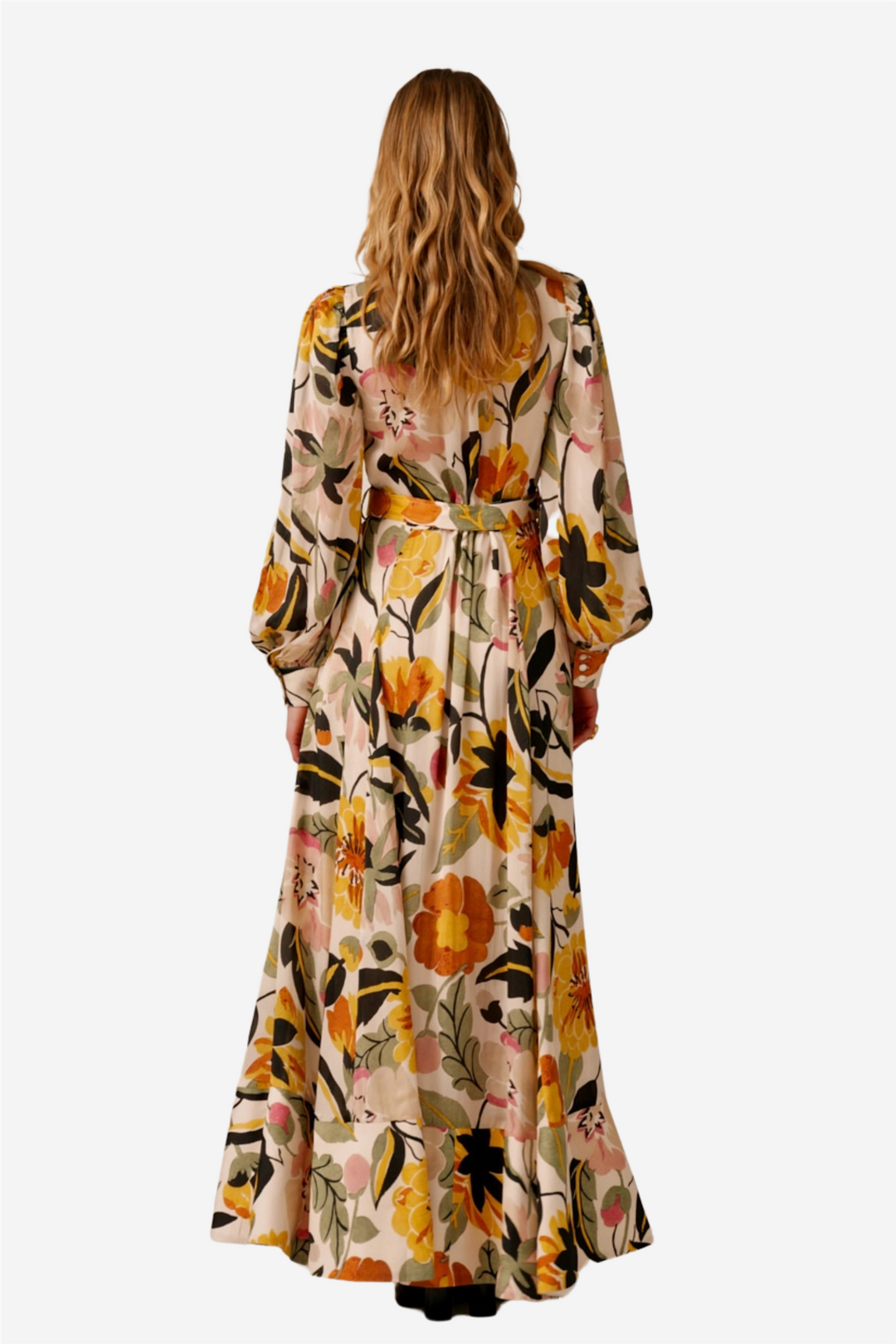 Organza Maxi Dress Spring Bloom