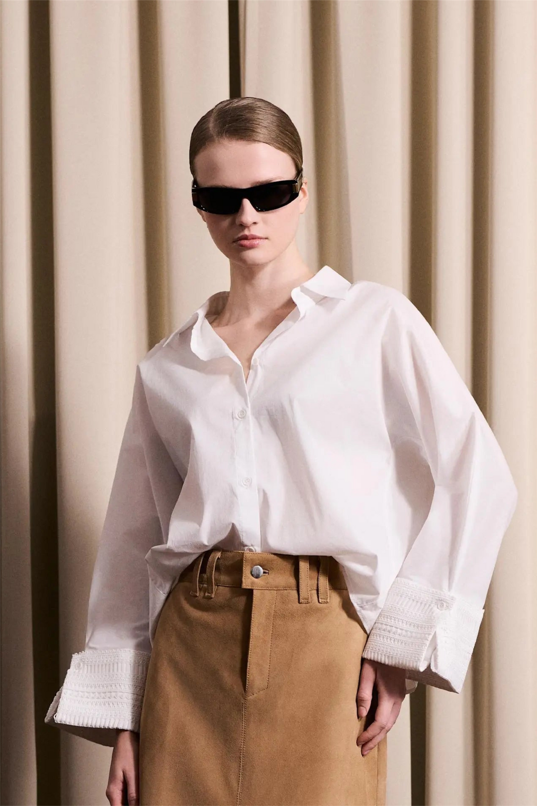 Atari Lace Shirt Bright White