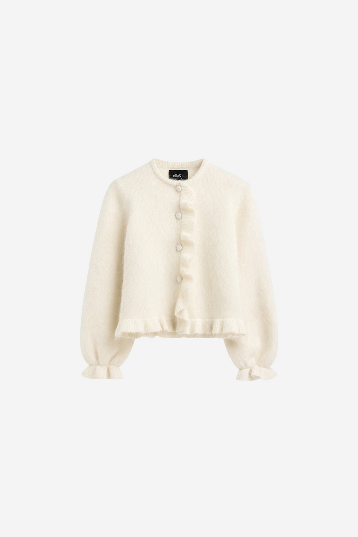 Ana Chunky Cardigan Bright White