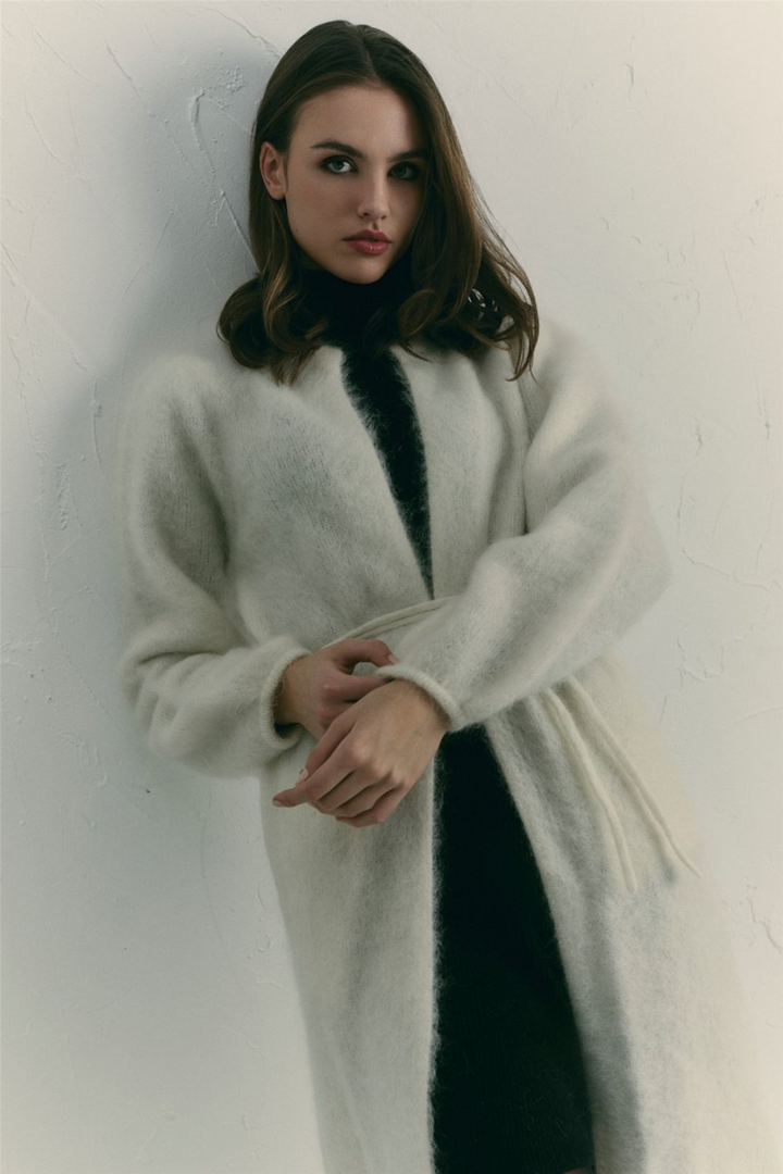 Olivia Chunky Cardigan Bright White