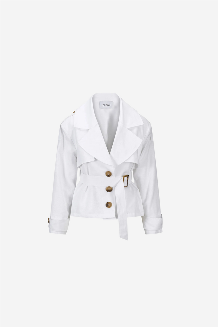 Tilla Linen Jacket White