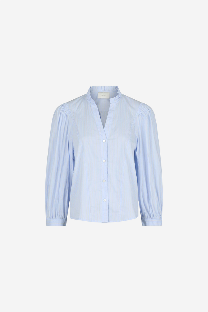Barba Stripe Blouse Light Blue