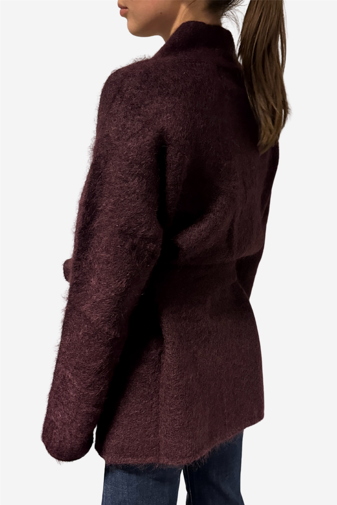 Vera Chunky Cardigan Red Wine