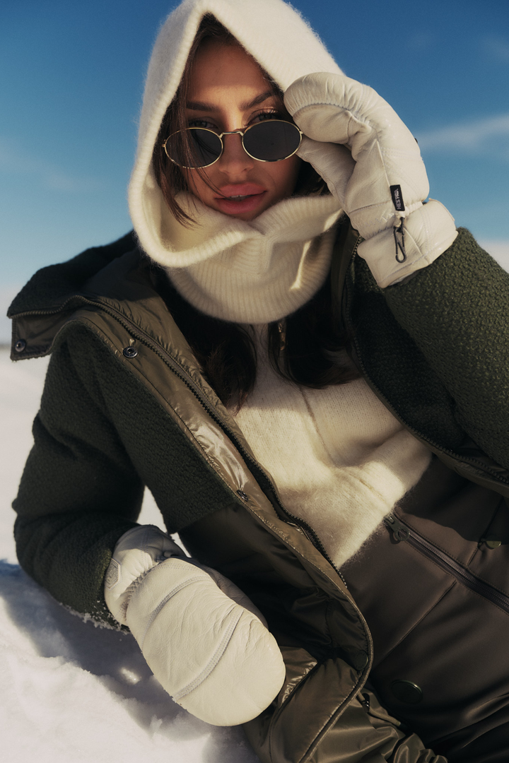 Kajsa Chunky Balaclava Bright white