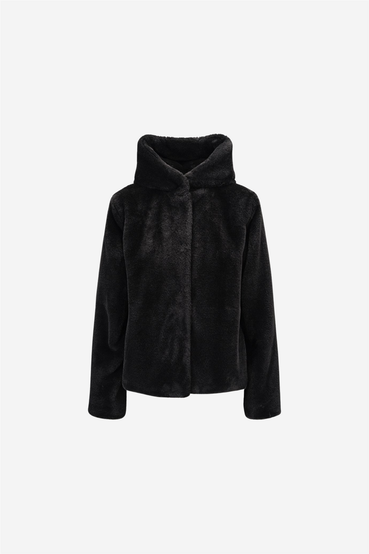Charlie Fake Fur Jacket Black