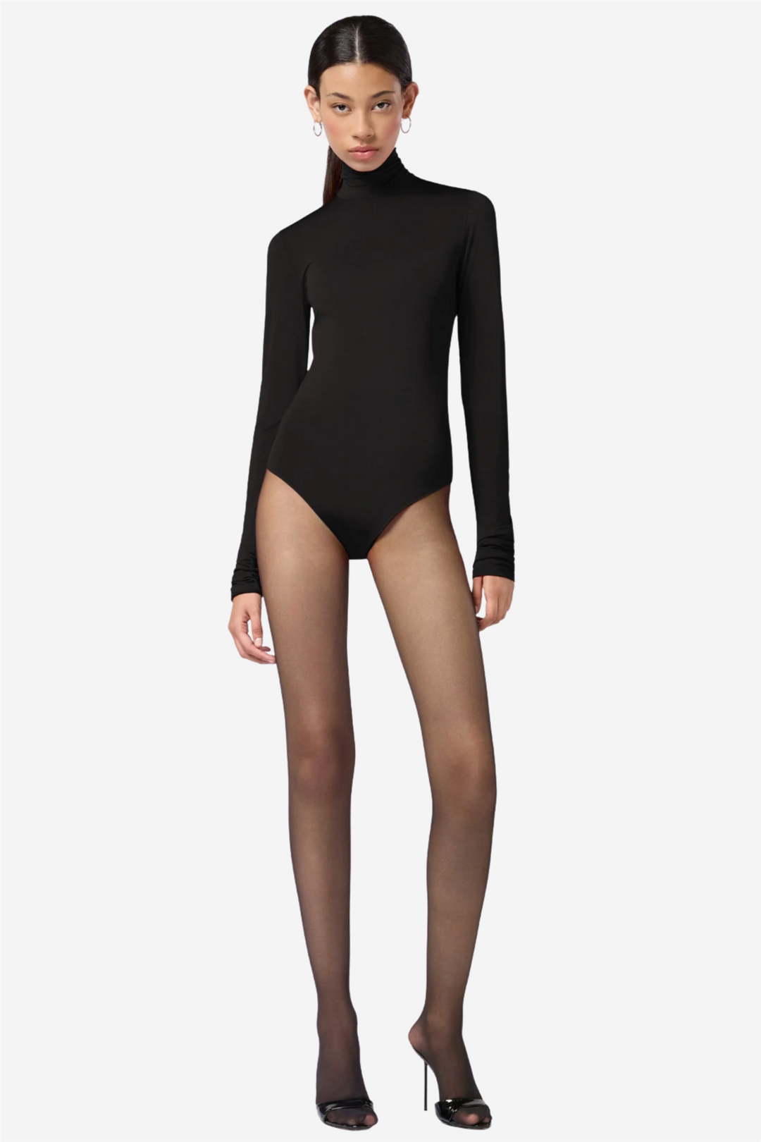 Ziggy Turtleneck Bodysuit Black