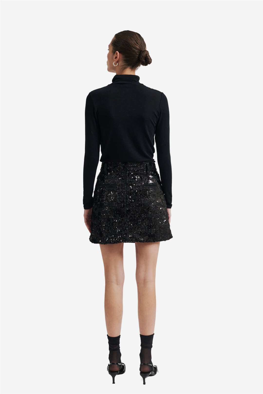 Flakes Skirt Black