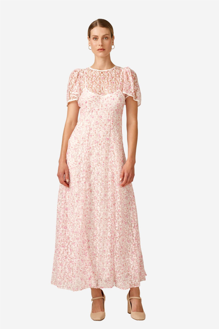 Lace Maxi Dress Antique Brass