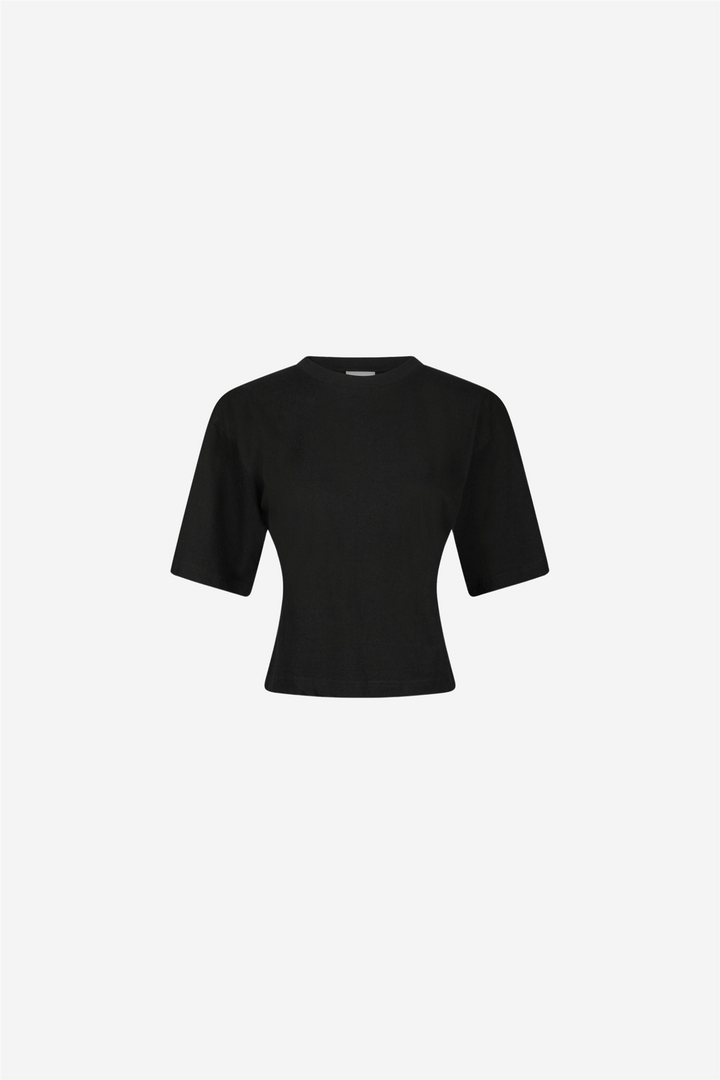 Asha Boxy Tee Black