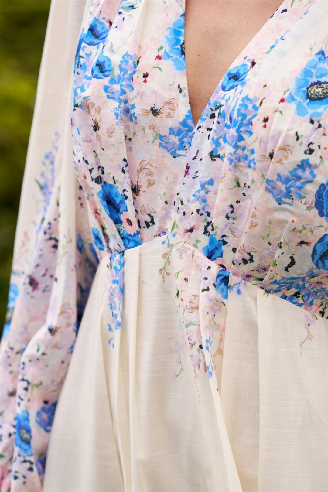 Silfi Flower Print Dress Blue