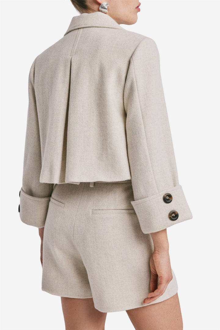 Tailored Structured Jacket Vintage White