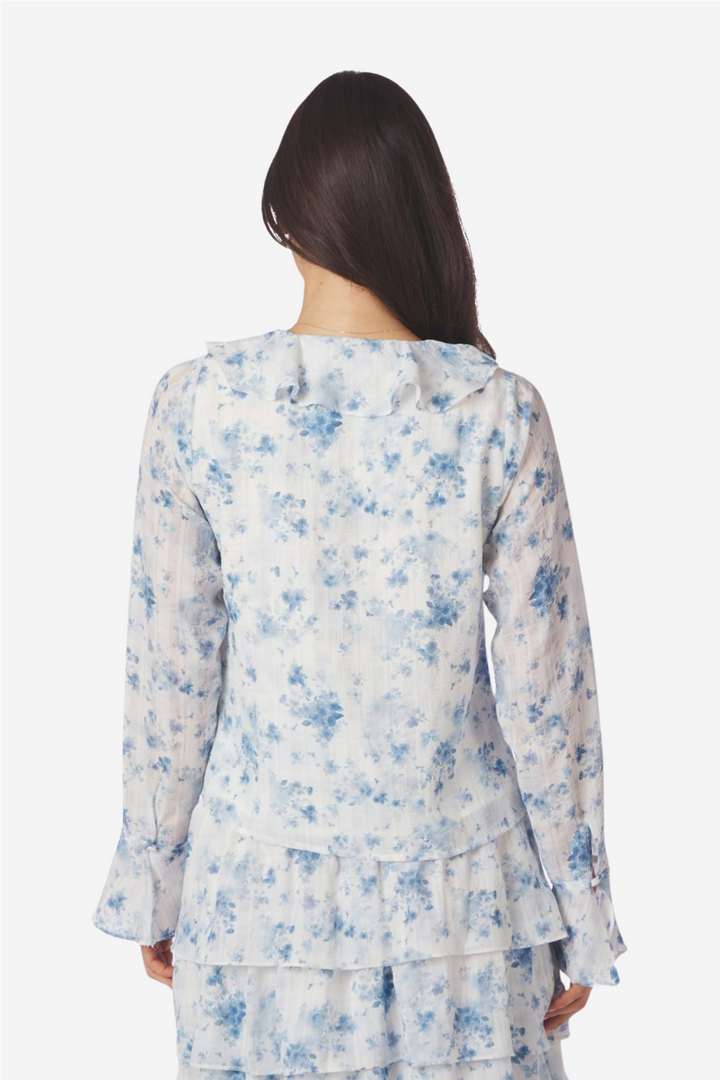 Anika Fleur Blouse Blue Floral