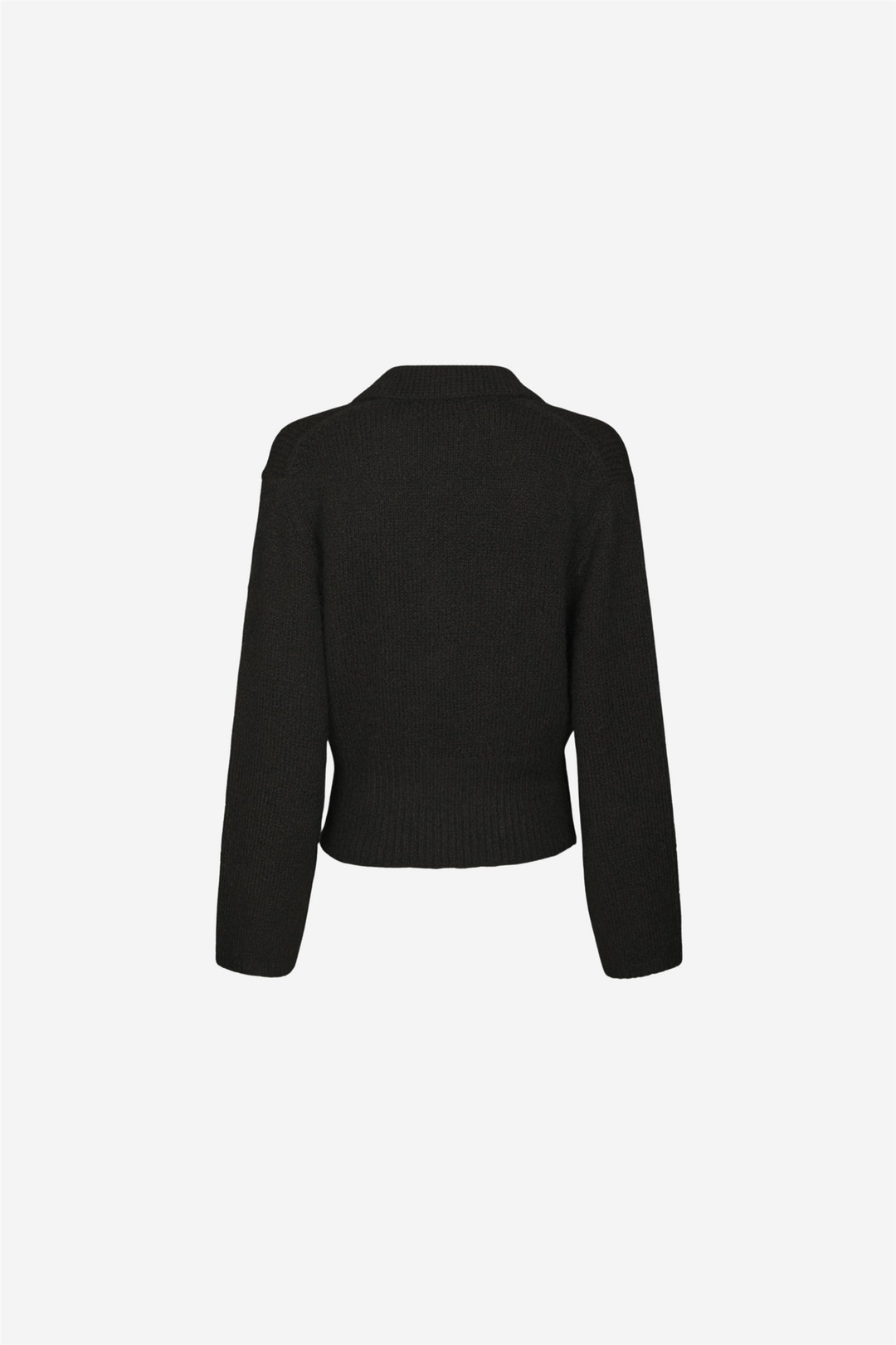 Ramera Fluffy Knit Cardigan Dark Brown