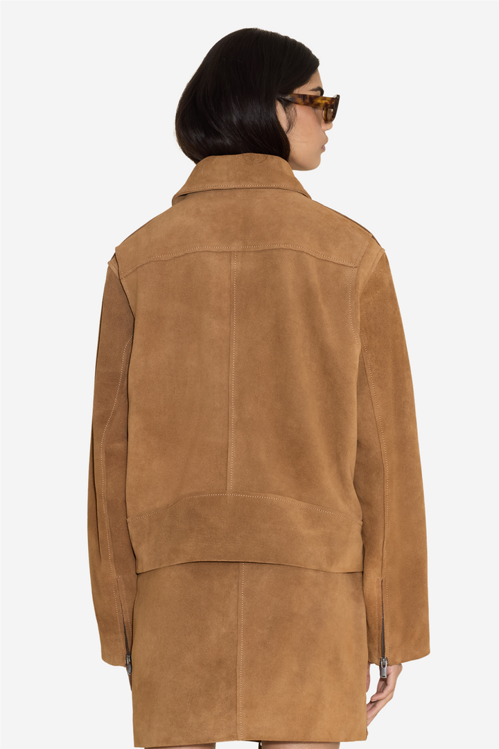 Cia Leather Skirt Camel