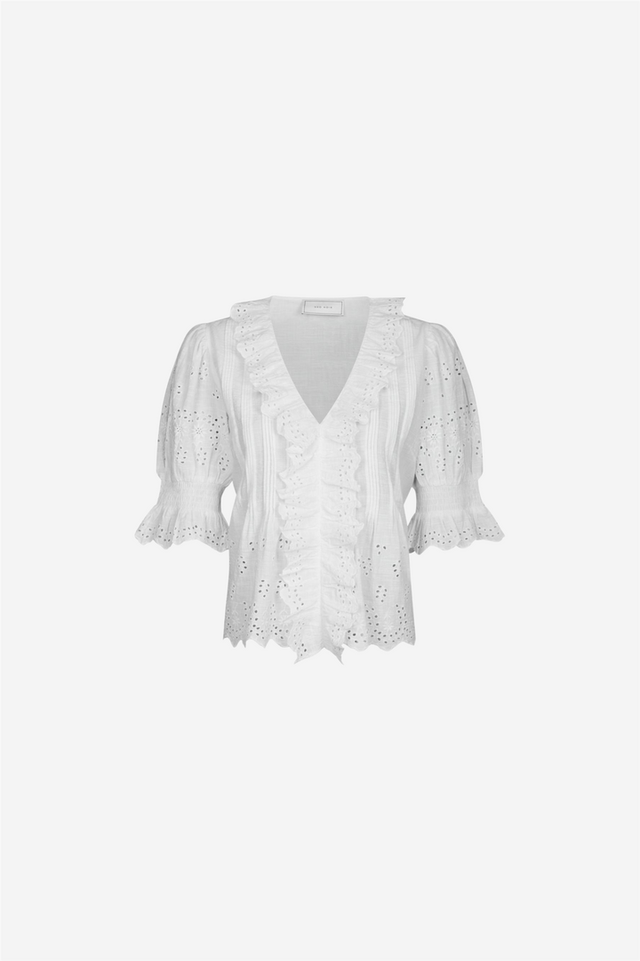 Talise Emb Blouse White