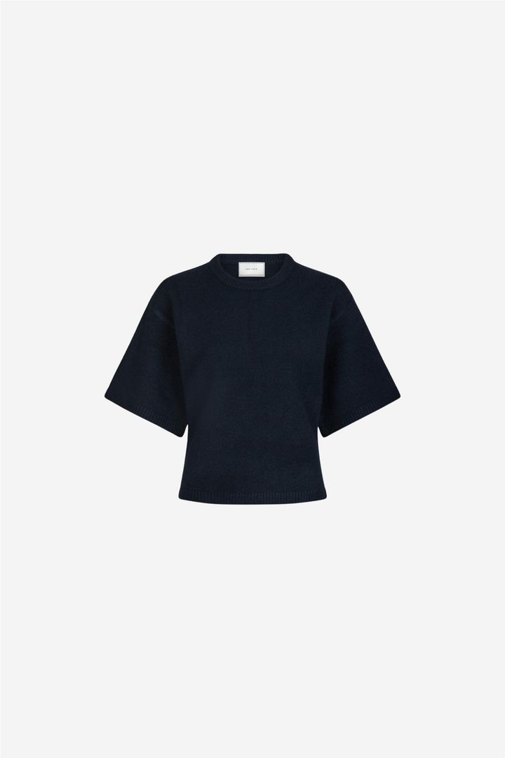 Asha Knit Tee Navy