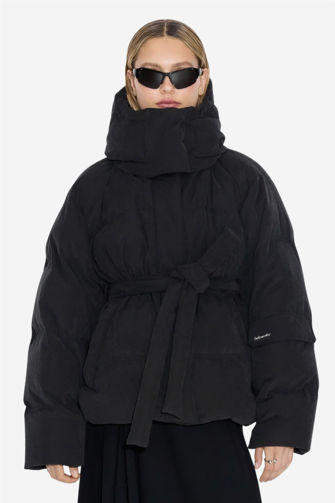 Steilia Brushed Down Jacket Black