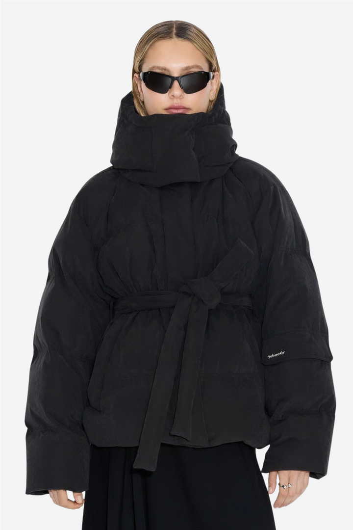 Steilia Brushed Down Jacket Black