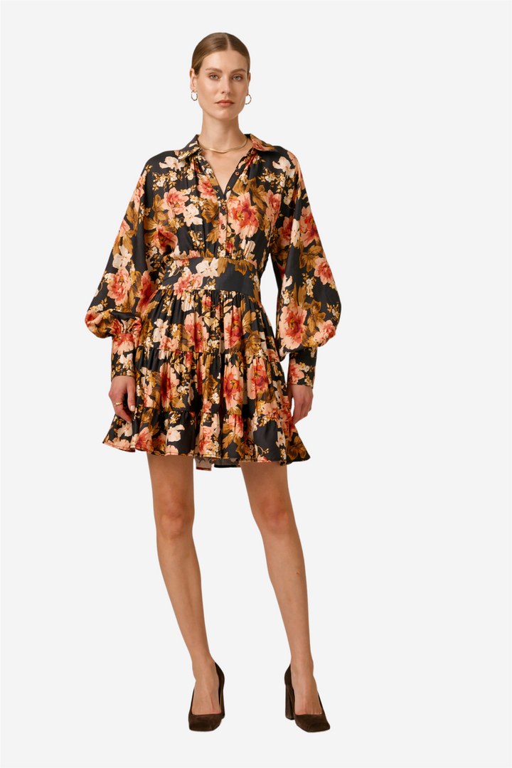 Striped Shirt Dress Evening Roses