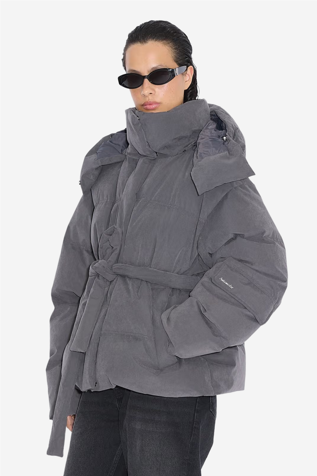Steilia Brushed Down Jacket Grey