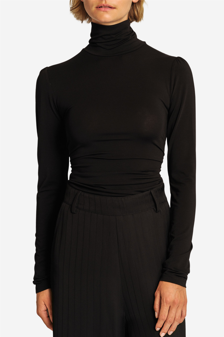 Jersey Turtleneck Black