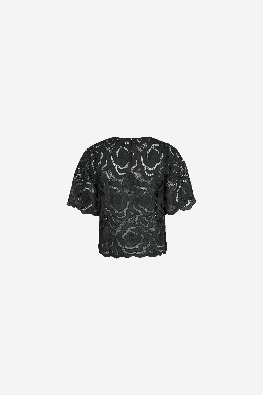 Trisha Big Lace Blouse Black