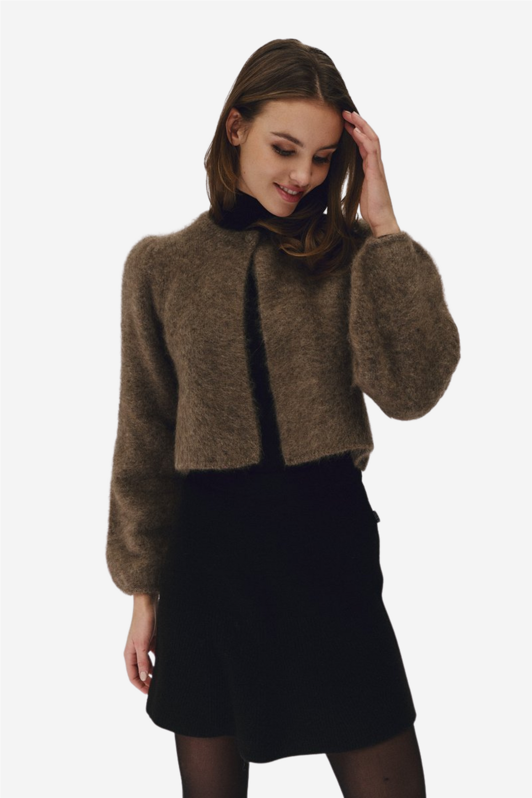 Amelia Chunky Cardigan Brown
