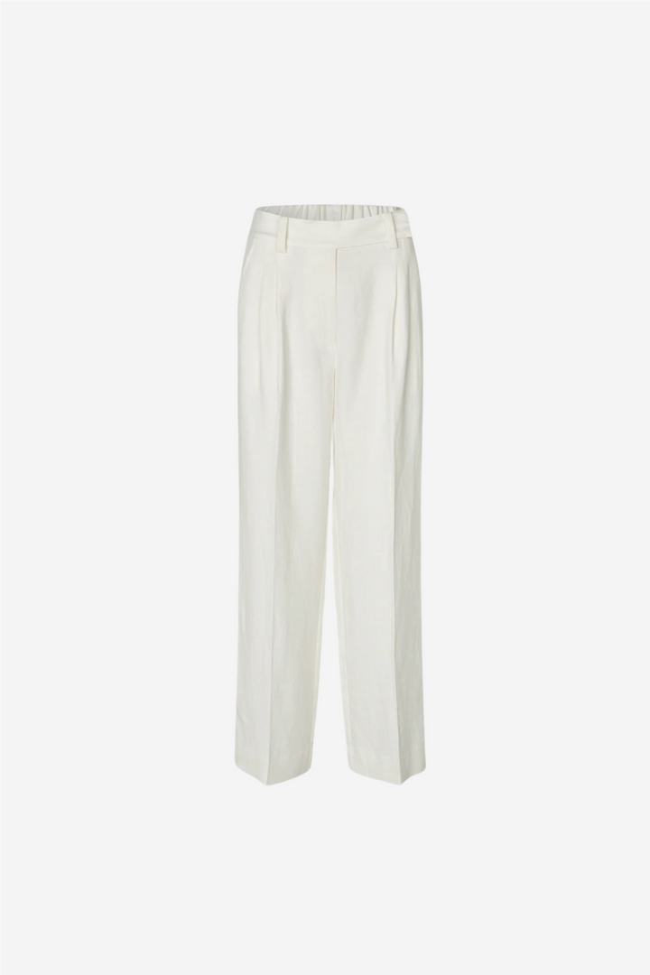 Lino Trousers White Alyssum