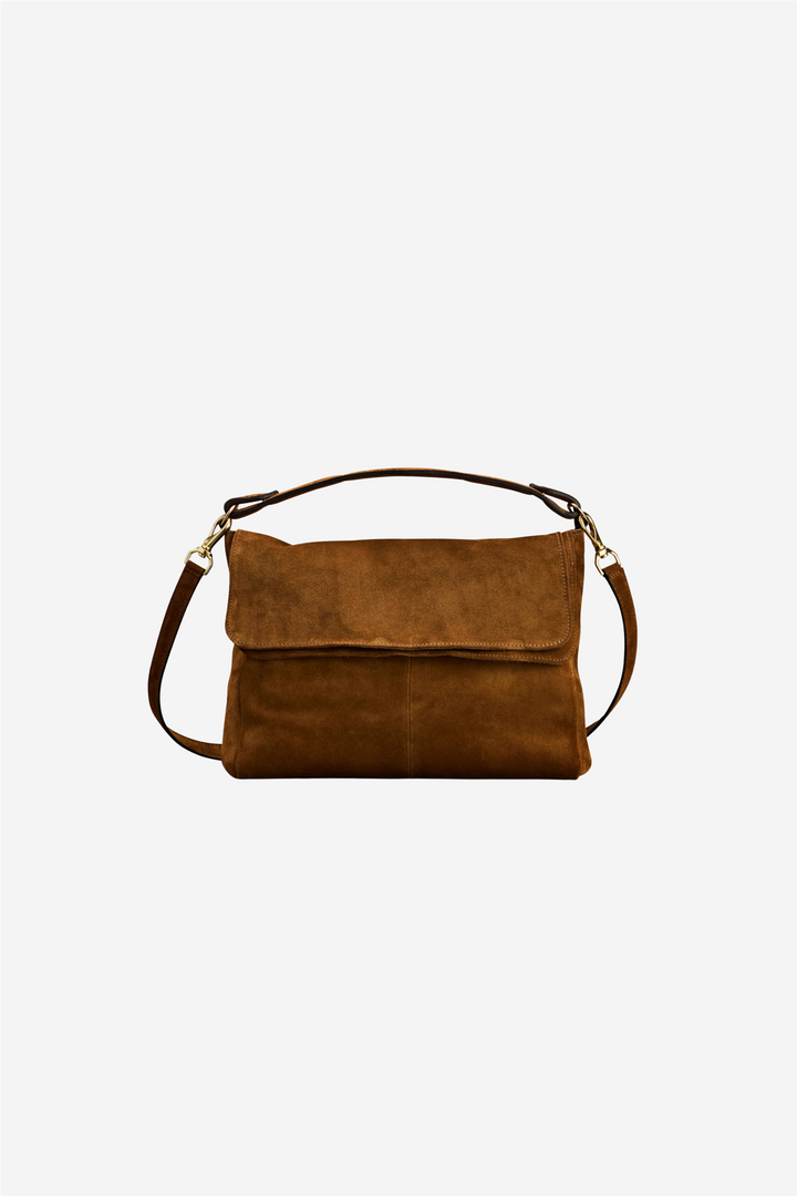Mabi Shoulder Bag Camel Suede