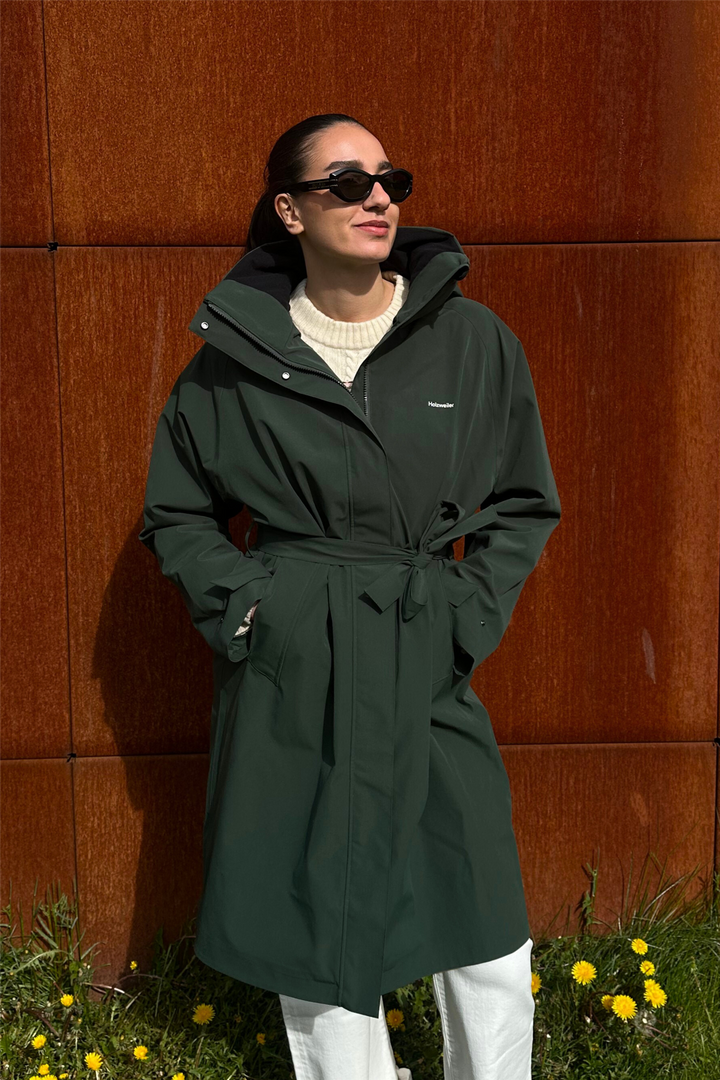 Flow belt jacket dk. Green
